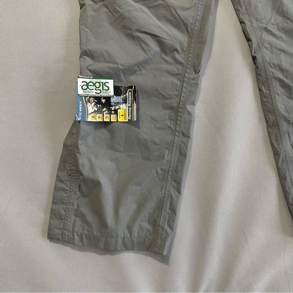 Stearns Gray Ripstop Rainpant Waterproof NEW Men’s Size Large - Picture 10 of 11